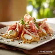 Albero di sfoglia con mozzarelline e prosciutto: Ricetta veloce e scenografica