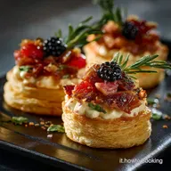 Antipasti di Natale Italiani: Vol-au-Vent eleganti e pronti in anticipo