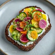 Tartine Gourmet di Ricotta e Verdure Croccanti