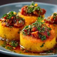 Antipasti di Natale gourmet: Stelle di Polenta e Baccal&agrave; Mantecato
