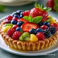 Crostata Di Frutta Mista In Friggitrice Ad Aria