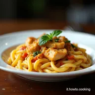 Pasta al Pollo Cajun Cremosa Facile e Saporita
