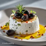 Antipasto: Mousse di Ricotta al Mediterraneo