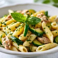 Penne Zucchine e Tonno per 4 Persone