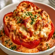 Peperoni Ripieni di Tonno e Patate al Forno