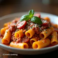 Rigatoni con Salsiccia Cremosa Il Pranzo della Domenica Facile