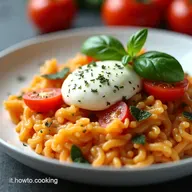 Risotto Profumato Pomodoro Basilico e BurrataChe bont&agrave;