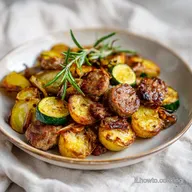 Salsiccia, Zucchine E Patate in 40 Minuti