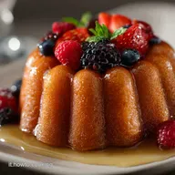Savarin dolce al rum la ricetta classica con panna e frutta fresca