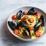 Spaghetti Cozze Pomodorini Veloci e Cremosi