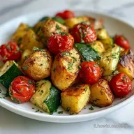 Zucchine e Patate con Pomodorini