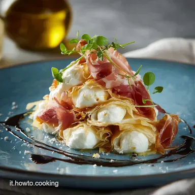 Albero di sfoglia con mozzarelline e prosciutto: Ricetta veloce e scenografica Scheda ricetta