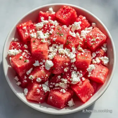 Antipasto Anguria e Feta in 15 Minuti Scheda ricetta