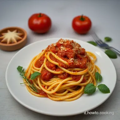 Bucatini all'Amatriciana: La Ricetta Romana Facile! Scheda ricetta