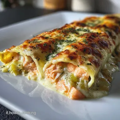 Cannelloni Salmone e Porri Ready in 55 Minutes Scheda ricetta