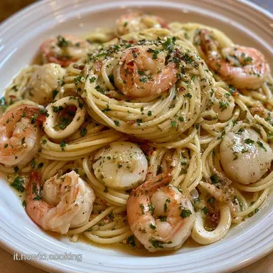 Carbonara di Mare Cremosa per 4 Persone Scheda ricetta