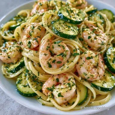 Carbonara di Gamberi e Zucchine Cremosa Scheda ricetta