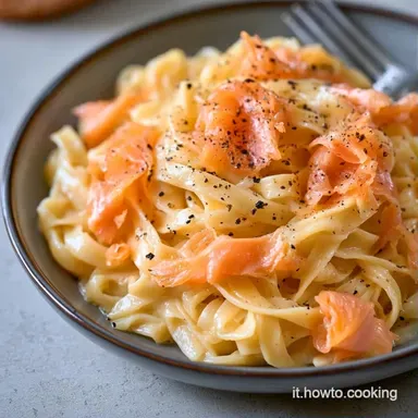 Carbonara Salmone Affumicato in 20 Minuti Scheda ricetta