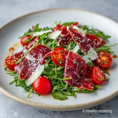 Carpaccio di Bresaola con Rucola e Grana Scheda ricetta