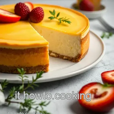 Cheesecake alla Romana: Un Soffio di Ricotta e Miele Scheda ricetta