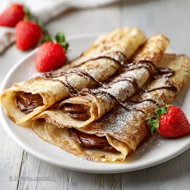 Crepe alla Nutella Fatte in Casa per 2 Persone Scheda ricetta