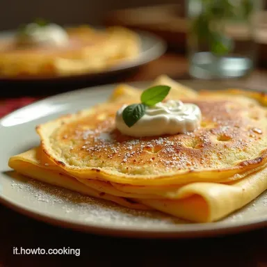 Cr&ecirc;pes Semplici La Ricetta Base per Crepes Leggere e Perfette Scheda ricetta
