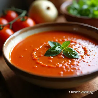 Gazpacho Rosso Classico La Vera Ricetta Estiva Spagnola Scheda ricetta