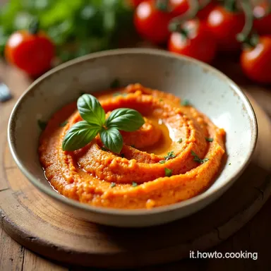 Hummus di Pomodorini La Ricetta Vegana che ti Stupir&agrave; Scheda ricetta