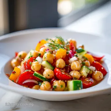 Insalata di Ceci Estiva: Ricetta Fresca in 15 Minuti Scheda ricetta