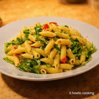 Piatti Estivi Easy Insalata di Pasta alla Mediterranea Scheda ricetta