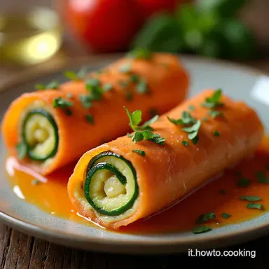 Involtini di Zucchine e Salmone Aperitivo Fresco e Veloce Scheda ricetta