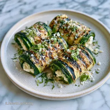 Involtini Di Zucchine Grigliate in 25 Min Scheda ricetta