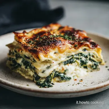 Lasagne Ricotta e Spinaci per 6 Porzioni Scheda ricetta