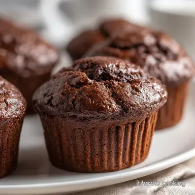 Muffin al Cioccolato Soffici in 25 Minuti Scheda ricetta