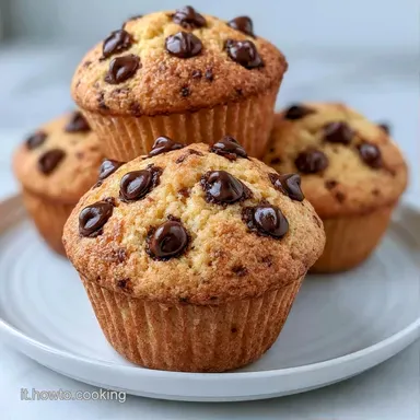 Muffin Gocce Cioccolato in 25 Minuti Scheda ricetta