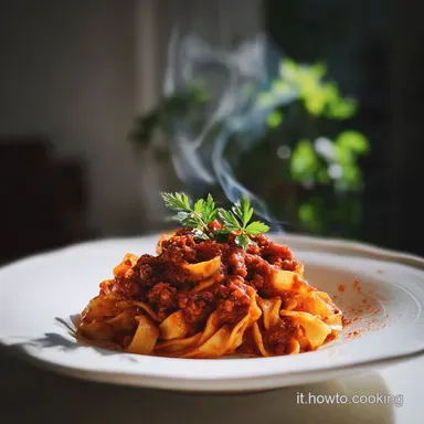 Pasta alla Bolognese Senza Latte Lenta Cottura Scheda ricetta