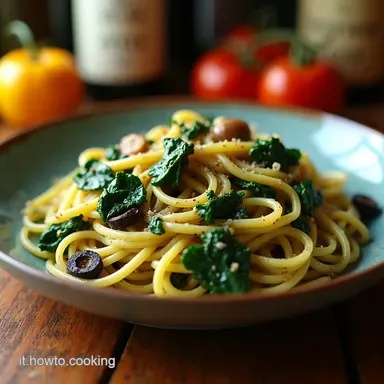 Pasta con Cavolo Nero Olive e Tonno Ricetta Ligure Veloce Scheda ricetta