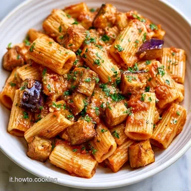 Pasta Alla Norma Light for 4 Servings Scheda ricetta