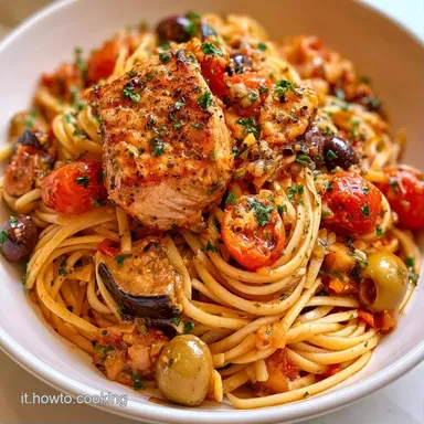Pasta Pesce Spada e Melanzane con Capperi Scheda ricetta