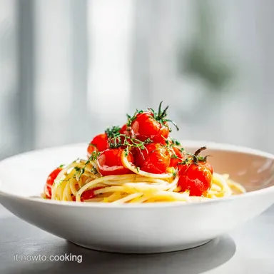Pasta con Pomodorini in 15 Minuti con Datterini Scheda ricetta
