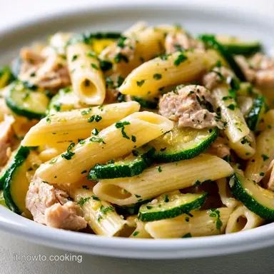 Penne Zucchine e Tonno per 4 Persone Scheda ricetta