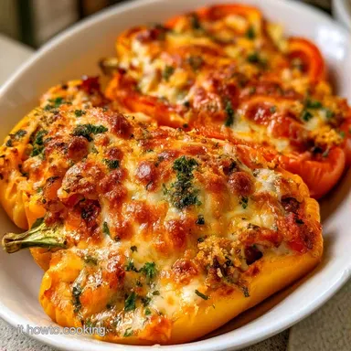 Peperoni Ripieni Gratinati in 50 Minuti Scheda ricetta