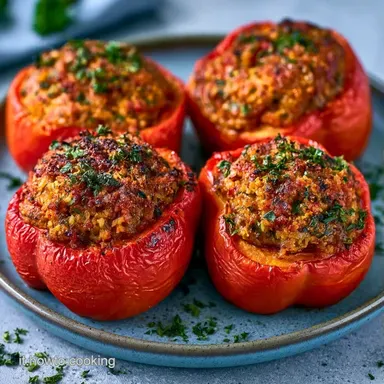 Peperoni Ripieni Semplici per 4 Persone Scheda ricetta