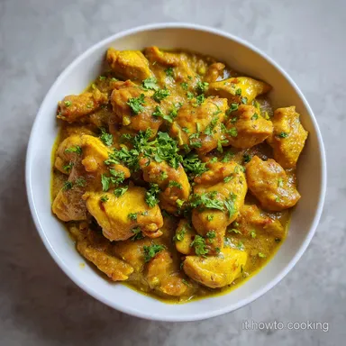 Pollo al Curry Veloce con Latte di Cocco in 15 Min Scheda ricetta