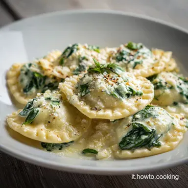 Ravioli Ricotta e Spinaci: Ricetta per 6 Porzioni Scheda ricetta