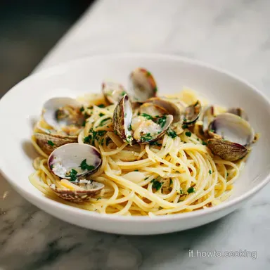 Ricetta Spaghetti Alle Vongole per 4 Persone Scheda ricetta