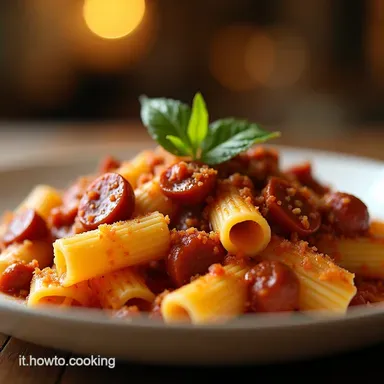 Rigatoni con Salsiccia Cremosa Il Pranzo della Domenica Facile Scheda ricetta