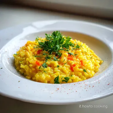 Risotto allo Zafferano: Ricetta per 4 Porzioni Cremoso Scheda ricetta