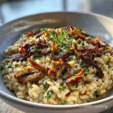 Risotto ai Funghi Secchi Cremoso in 30 Minuti Scheda ricetta