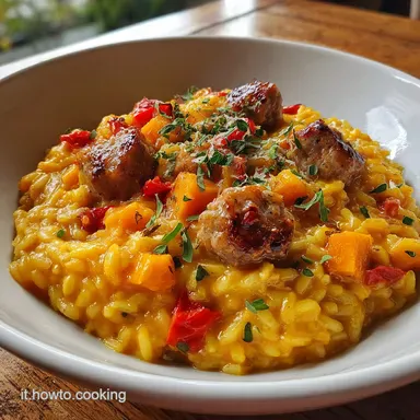 Risotto Zucca e Salsiccia per 4 Persone Scheda ricetta
